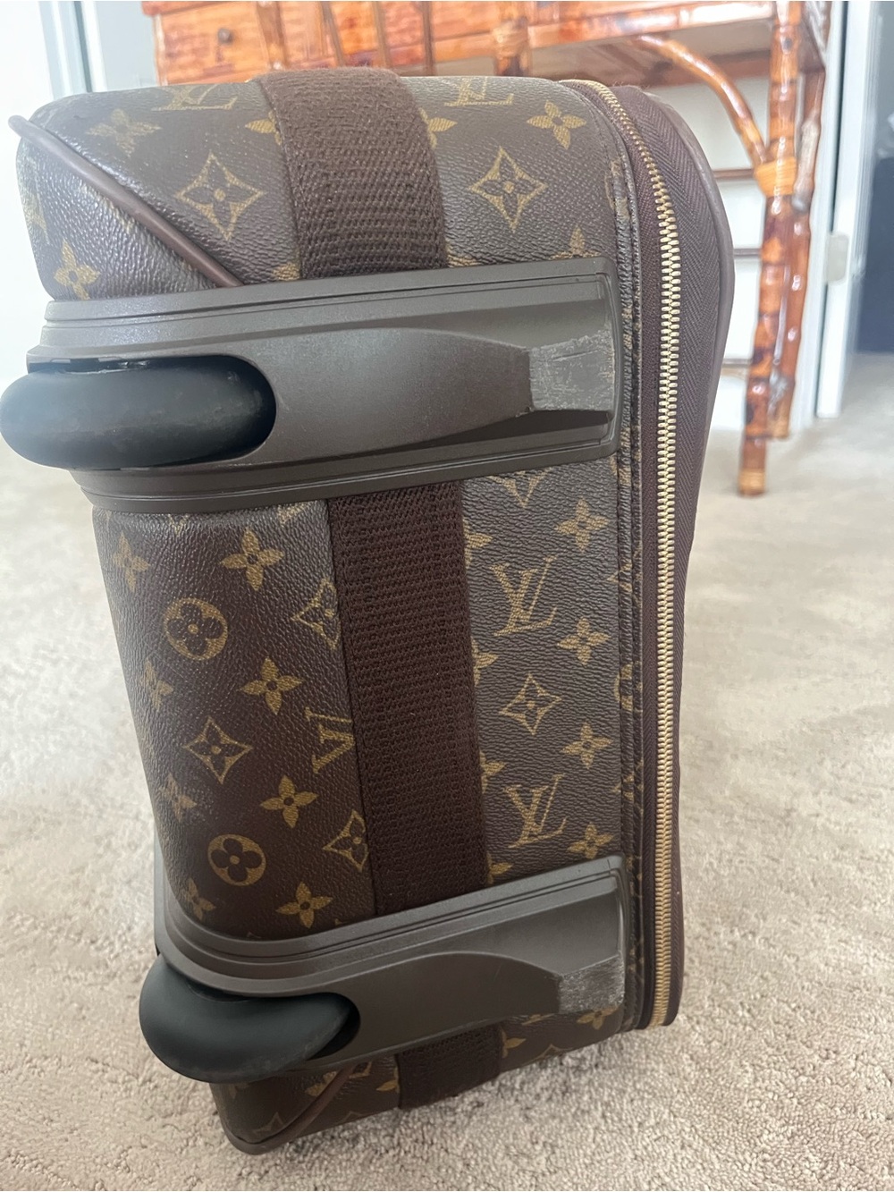 Louis Vuitton Monogram Pegase Rolling Suitcase - Vintage Carry-On - Picture 7 of 7
